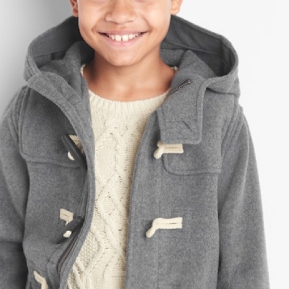 Gap Wool duffle Coat Gray/M Husky - Picture 6 of 6